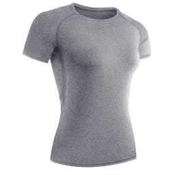Women's Compression Shirt Short Sleeve Athletic Yoga Running T-Shirt Summer Gym Workout Quick Dry Stretchy Tees Tops Baselayer