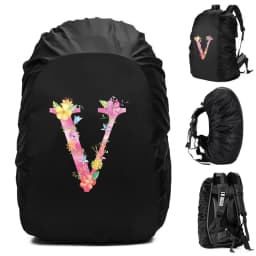 Unisex Rain Cover Backpack 30L 40L 70L Waterproof Bag Outdoor Camping Hiking Climbing Sports Dust Rain Cover Pink Letter Print