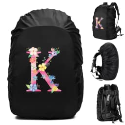 Unisex Rain Cover Backpack 30L 40L 70L Waterproof Bag Outdoor Camping Hiking Climbing Sports Dust Rain Cover Pink Letter Print