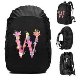Unisex Rain Cover Backpack 30L 40L 70L Waterproof Bag Outdoor Camping Hiking Climbing Sports Dust Rain Cover Pink Letter Print