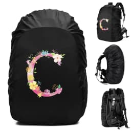 Unisex Rain Cover Backpack 30L 40L 70L Waterproof Bag Outdoor Camping Hiking Climbing Sports Dust Rain Cover Pink Letter Print