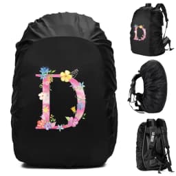 Unisex Rain Cover Backpack 30L 40L 70L Waterproof Bag Outdoor Camping Hiking Climbing Sports Dust Rain Cover Pink Letter Print