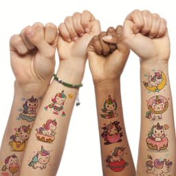 50 PCS Cute Unicorn Temporary Tattoos Tattoo Birthday Gifts Party Gift Sets