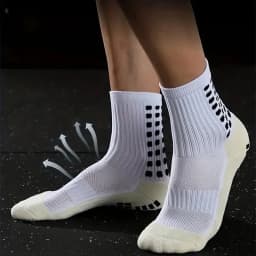 3 Pairs Set Men Grip Soccer Socks and Knee Pads Calf Sleeves Adult Youth Non Slip Leg Shin Guards for Basketball Football Sports