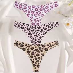 3PCS/SET Sexy G-String For Women Colorful Bikini Female Underwear T-back Intimates Lingerie Seamless Low Waist Underpants Lady