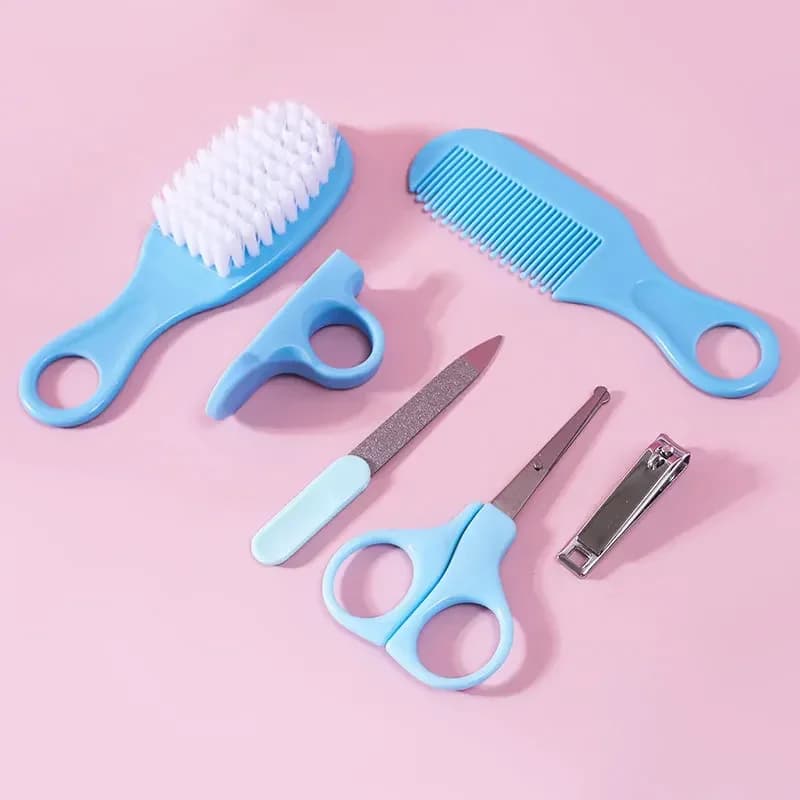 Baby Care Set Safe Nail Clippers Soft Comb Brush Care Combination Hair Comb Grooming Brush Set Nail Trimmer Kit Healthcare Tools