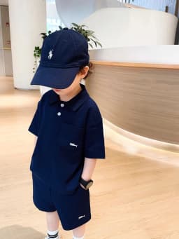 Children's Clothing Boys Summer New Suit Middle and Large Children Korean Version of the Casual Polo Top Shorts Summer Clothing