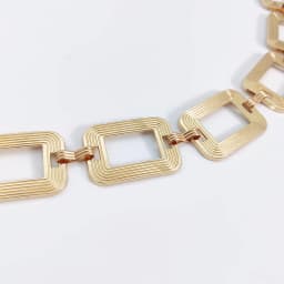 Street 1pc Versatile Hollow Out Square Shaped Metal Waist Chain For Women Fashionable Summer for Skirt Or Jeans