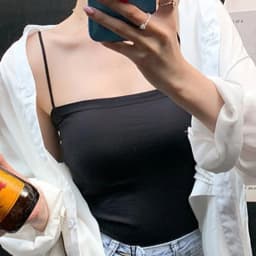Black Tops Summer Sleeveless Women Tank Top With Lace Top Red Inside Wear Lace Camisoles Loose Underwear Womens Clothing Vest