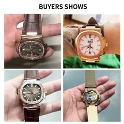 For Patek Philippe Nautilus Series 5711 5712 5980 Genuine Leather Cowhide Waterproof Watch Strap with Steel Joint 25mm