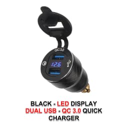 QC3.0 Dual USB Charger 12V Power Adapter Hella DIN Socket For BMW F750GS S1000XR F800R R1250GS G650XGS F900R R1200RT R1200GS ADV