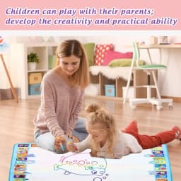 Magic Water Drawing Mat Coloring Doodle with Reusable Magic Pens Montessori Painting Board Educational Toys Kids Gifts