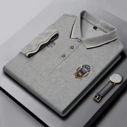 New Mens Embroidered Polo Shirts Summer Short Sleeve Shirt Luxury Top Lapel Streetwear Men Breathable Lightweight T Shirt Homme