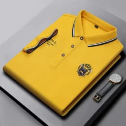 New Mens Embroidered Polo Shirts Summer Short Sleeve Shirt Luxury Top Lapel Streetwear Men Breathable Lightweight T Shirt Homme