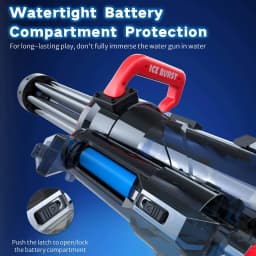 2024 Strongest Gatling Electric Water Gun Toy With Light Shooting Water Gun Summer Beach Pool Toys for Boy Adult Children Gifts