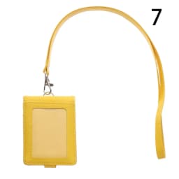 PU Leather Multifunctional Name Badge Holder Work Card Holders With Lanyard Bank Credit Card