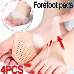 Silicone Metatarsal Pads Toe Separator Pain Relief Foot Pads Orthotics Foot Massage Insoles Forefoot Socks Foot Care Tool 2pcs