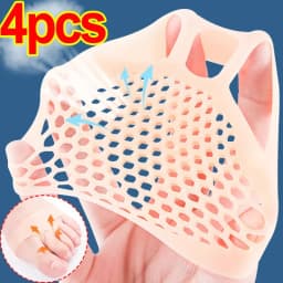 Silicone Metatarsal Pads Toe Separator Pain Relief Foot Pads Orthotics Foot Massage Insoles Forefoot Socks Foot Care Tool 2pcs