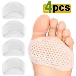 Silicone Metatarsal Pads Toe Separator Pain Relief Foot Pads Orthotics Foot Massage Insoles Forefoot Socks Foot Care Tool 2pcs