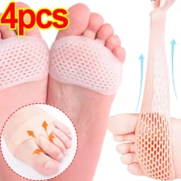 Silicone Metatarsal Pads Toe Separator Pain Relief Foot Pads Orthotics Foot Massage Insoles Forefoot Socks Foot Care Tool 2pcs