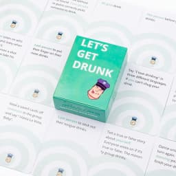 88 pcs Let's Get Drunk Drinking Card Game in Box English Version for Parties Borad Games 8.8x6.3cm