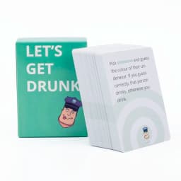 88 pcs Let's Get Drunk Drinking Card Game in Box English Version for Parties Borad Games 8.8x6.3cm