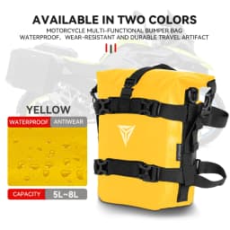 Outdoor Tank Side Bag Motorcycle Saddle Bag Tool Pack Crash Bar Bag Waterproof Moto Bumper Dry Bag 8L Large Capacity For 1250 GS