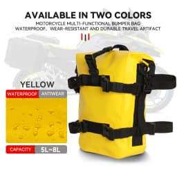 Outdoor Tank Side Bag Motorcycle Saddle Bag Tool Pack Crash Bar Bag Waterproof Moto Bumper Dry Bag 8L Large Capacity For 1250 GS