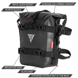 Outdoor Tank Side Bag Motorcycle Saddle Bag Tool Pack Crash Bar Bag Waterproof Moto Bumper Dry Bag 8L Large Capacity For 1250 GS