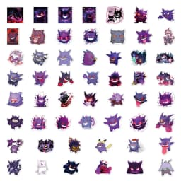 10/30/50PCS Cool Gengar Cartoon Stickers Popularity Anime Pokemon Decals Funny Graffiti Toy DIY Laptop Guitar Bike Kids Gift