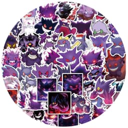 10/30/50PCS Cool Gengar Cartoon Stickers Popularity Anime Pokemon Decals Funny Graffiti Toy DIY Laptop Guitar Bike Kids Gift