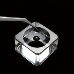 Square Crystal Glass Gasket False Eyelash Stand Glue Pad 4 Size Glue Holder Eyelashes Adhesive Pallet Paste Glue Pad Makeup Tool