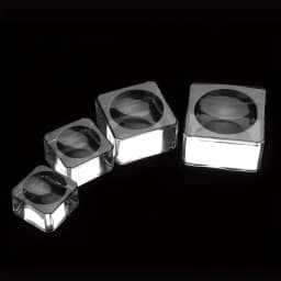 Square Crystal Glass Gasket False Eyelash Stand Glue Pad 4 Size Glue Holder Eyelashes Adhesive Pallet Paste Glue Pad Makeup Tool