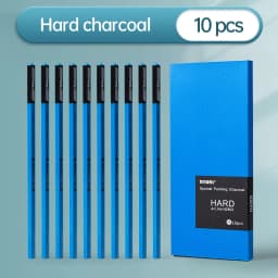 NYONI Black Charcoal Pencil Soft/Medium/Hard Carbon Pencil Wooden Charcoal Pencils For Sketching Drawing Stationery
