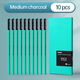 NYONI Black Charcoal Pencil Soft/Medium/Hard Carbon Pencil Wooden Charcoal Pencils For Sketching Drawing Stationery