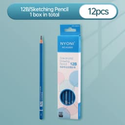 NYONI Black Charcoal Pencil Soft/Medium/Hard Carbon Pencil Wooden Charcoal Pencils For Sketching Drawing Stationery