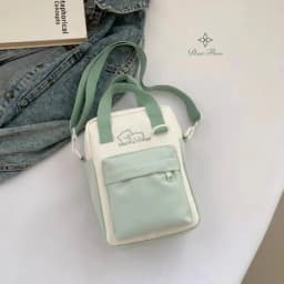 Girls New Cute 20cm Doll Bag Y2K Versatile Transparent Pocket Shoulder Crossbody Bags Simple Basic Ita Bag Student Handbag Purse