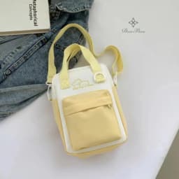 Girls New Cute 20cm Doll Bag Y2K Versatile Transparent Pocket Shoulder Crossbody Bags Simple Basic Ita Bag Student Handbag Purse