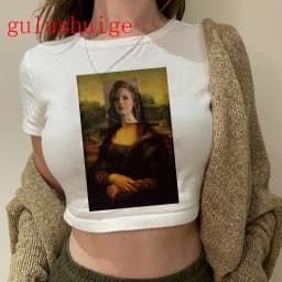 Crop Top Lana Del Rey Ldr Sailing Graphics T Shirt Cropped Harajuku Women Vintage Short-Sleeve T-Shirt Streetwear Female Tshirt