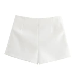 MUJER Pink White Mini Skirt Woman Skort Fashion Bow Skort For Women Summer Slit Short Skirt Woman Split High Waist Skirt Shorts