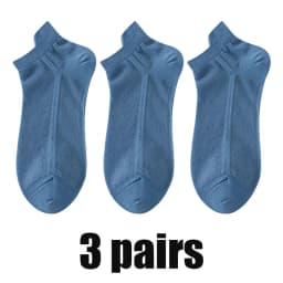 3Pairs Men's Socks Thin Breathable Comfy Deodorant Sweat-absorbing Low Cut Ankle Sports Sock Casual Ultra-thin Business Sox