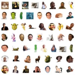 10/30/50pcs Funny Nicolas Cage Meme Stickers Cartoon Expression Decals Scrapbook Phone Luggage Waterproof Graffiti Sticker Pack