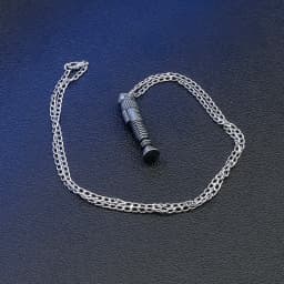 TXQSABER Mini Replica Kenobi Saber Metal Material Necklace Cosplay Accessories Ornament Jedi Collection Toys-Luke Skywalker