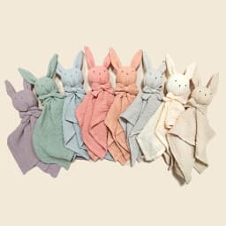Baby Rabbit Square Comforter Towel Elegant Bow Decor Rabbit Square Blanket For Kids Cute Embroidery Infant Saliva Towel