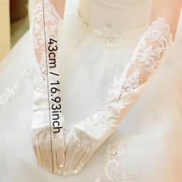 New Long Satin Gloves Wedding Bride Gloves Vintage Silk Full Finger White/Ivory Gloves Bridal Mittens For Sale
