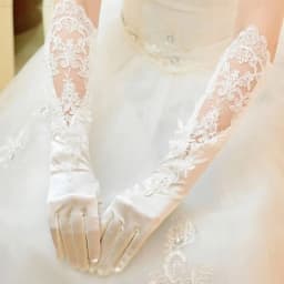 New Long Satin Gloves Wedding Bride Gloves Vintage Silk Full Finger White/Ivory Gloves Bridal Mittens For Sale
