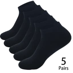 5 Pairs Men Ankle Socks Cotton Boat Black Solid Color Thin Breathable Comfortable High Quality Black White Low Cut Short Socks