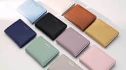 PU Leather Short Wallet Women's Fashion Solid Color Large Capacity Handbag Foldable Thin Card Holder Coin Purses Mini Clutch