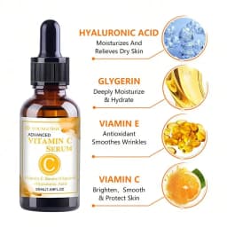 Vitamin C Serum Essence Moisturizing Brighten Wrinkle Remover Anti-aging Fades Spots Repair Fine Lines Facial Skin Care Tools