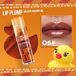 MLSMILE Duck Lip Plump Lip Oil Moisturizing Lip Gloss Mirror Water Nature Long-Lasting Gloss Pearl Lip Glaze Set